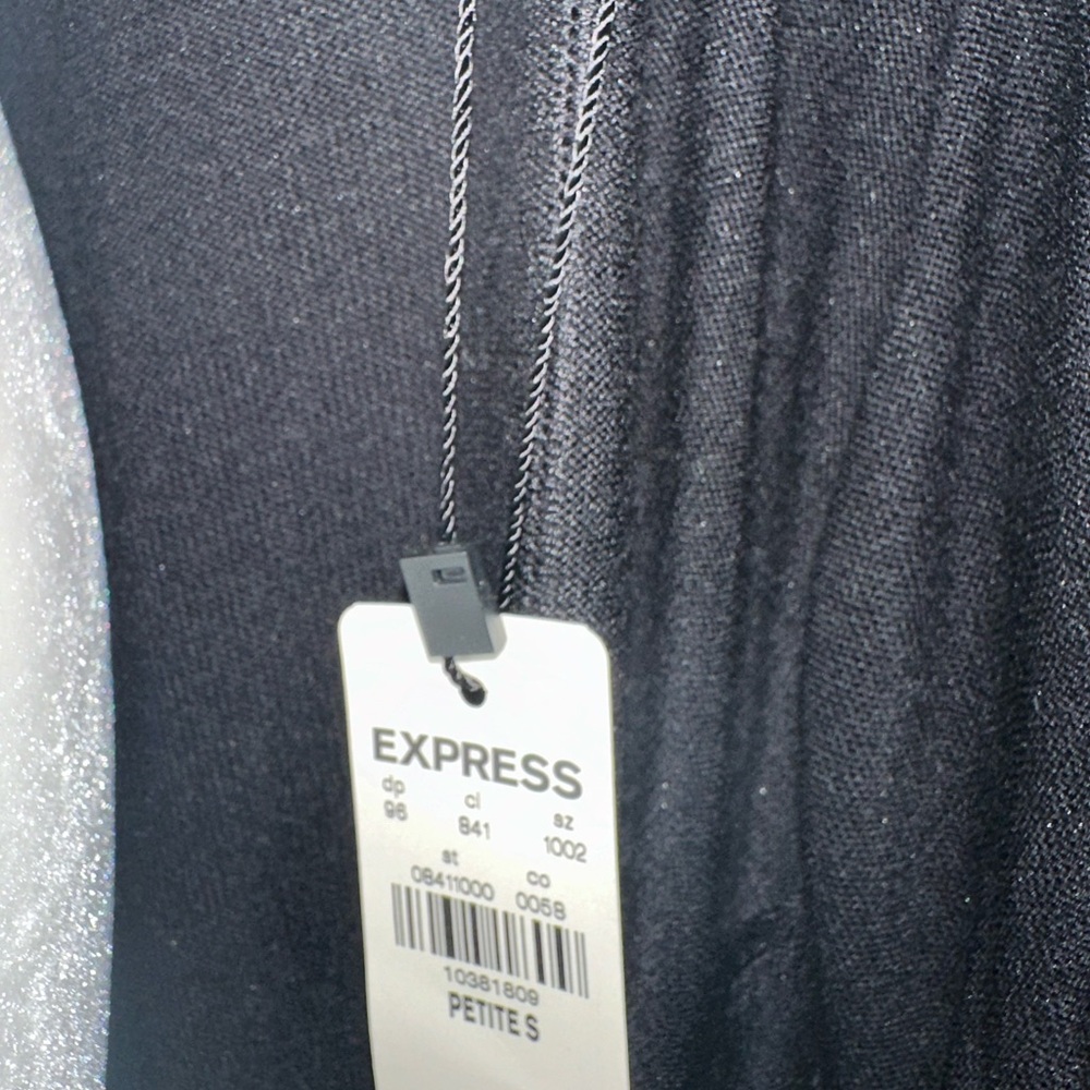NWT*Express high low cardigan Blk SP - Picture 3 of 6